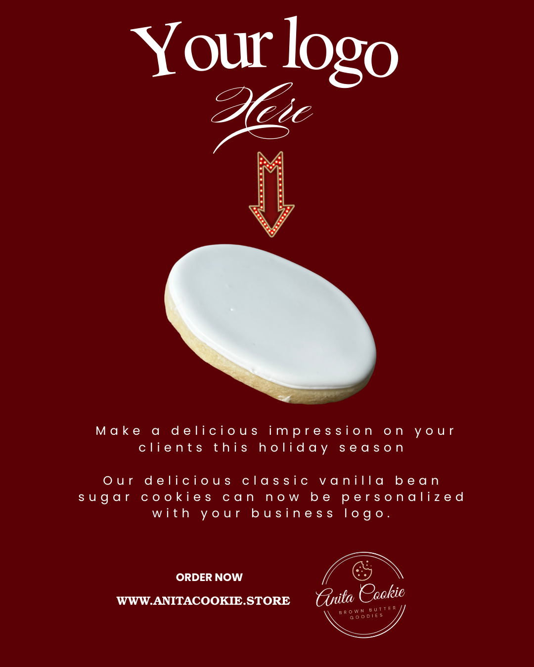 Customized Logo Image Cookies